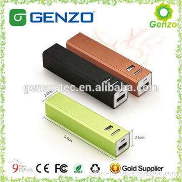 Genzo hot selling factory direct sale Power bank 2600 mah
